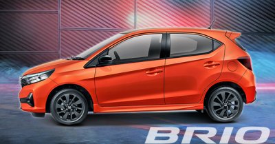 Warna Phoenix Orange Pearl Two Tone New Honda Brio tipe RS Surabaya